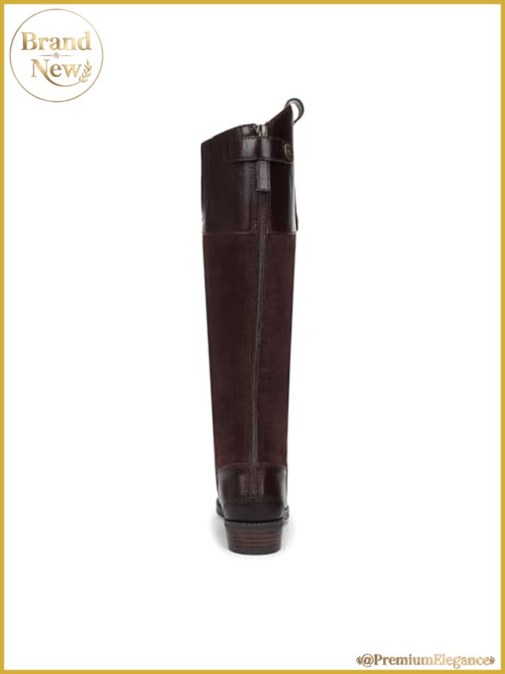 Sam Edelman Penny Leather Riding Boot Equestrian Pull-On Zip - Picture 2 of 6